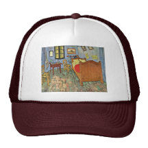 Vincent'S Bedroom In Arles, By Vincent Van Gogh Mesh Hat