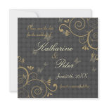 Vine & Butterfly Design Save The Date Invitation