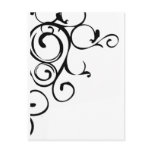 Vine design postcards