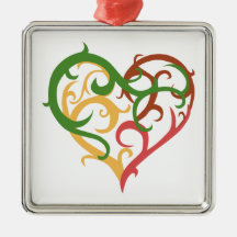 vine heart 2 ornament