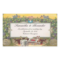 Vineyard Wedding Personalised Wine Bottle Labels