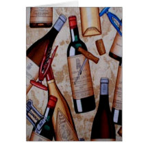 Vino Greeting Card
