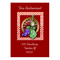 vino restaurant business card template
