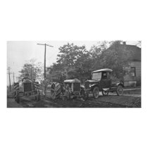 Vintae Ford Auto & Tractor Sales Customized Photo Card