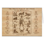 Vintage 12 Signs of the Zodiac Greeting Cards