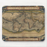 Vintage 1570 Abraham Ortelius' Old World Map Mousepad