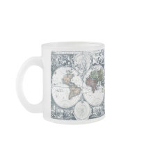 Vintage 1658 Nicolao Visscher World Map Mug