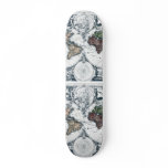 Vintage 1658 Nicolao Visscher World Map skateboards