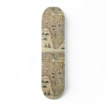 Vintage 1660's Africa Map by Willem Janszoon Blaeu Skate Decks