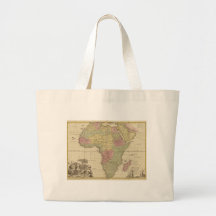 Vintage 1725 Africa Map Bags
