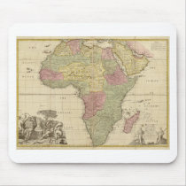 Vintage 1725 Africa Map Mouse Pad