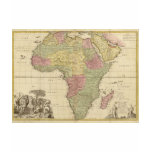 Vintage 1725 Africa Map t-shirts