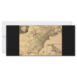 Vintage 1777 Map of American Colonies rack cards
