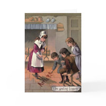 Vintage 1885 Goody Two Shoes Greeting Card