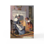 Vintage 1885 Goody Two Shoes/Ma'am Greeting Card