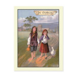vintage 1888 Book illustration Goody-Two Shoes postcards