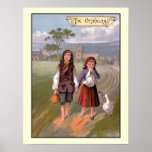 vintage 1888 Book illustration Goody-Two Shoes posters