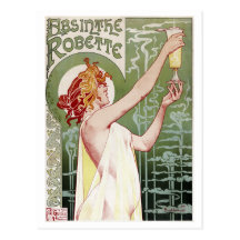 Vintage 1895 Absinthe Robette Postcards
