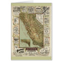 Vintage 1895 California Bicycle Cycling Map cards