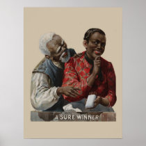 Vintage 1895 Cigar Ad African American Print