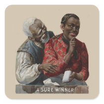 Vintage 1895 Cigar Ad African American Sticker
