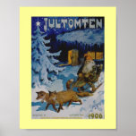Vintage 1906 Swedish Christmas Poster posters