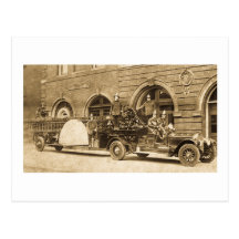 Vintage 1920s Hook and Ladder Fire Company Post Cards