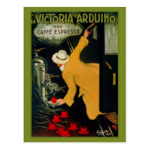 Vintage 1920s Italian coffee machine ad Postcards