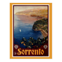 Vintage 1920s Sorrento Italian travel Postcard