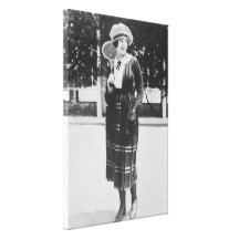 Vintage 1920s Tennis Fashion Canvas Prints