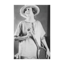 Vintage 1920s Tennis Fashion Canvas Prints