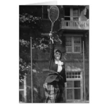 Vintage 1920s Tennis Fashion Card