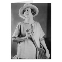 Vintage 1920s Tennis Fashion Greeting Cards