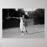 Vintage 1920s Tennis Form & Fashion Print