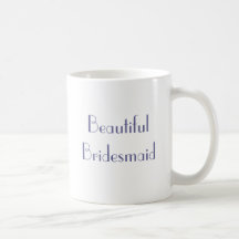 Vintage 1920s Wedding Beautiful Bridesmaid Mug