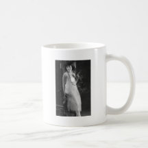 Vintage 1920s Women's Flapper Fashion Coffee Mugs
