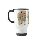 Vintage 1940s Fashion mugs