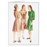 Vintage 1940s Fashion V2 Card