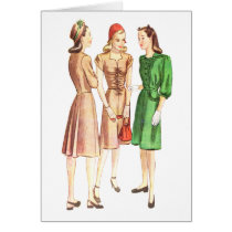 Vintage 1940s Fashion V2 cards