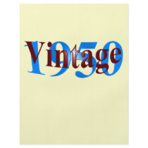 Vintage 1950 full color flyer