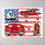 Vintage 1950's and 60's Collage Poster