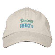 VINTAGE 1950's cap Embroidered Hats