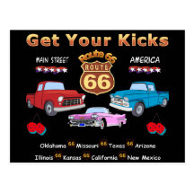 Vintage 1950s  Route 66 Postcards