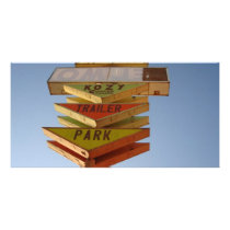 Vintage 1950's Route 66 Sign Retro Custom Photo Card