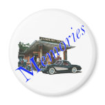 Vintage 1950s service station fridge magnet