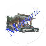 Vintage 1950s service station stickers