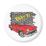 Vintage 1957 Pontiac The Bomb Grafitti Magnets