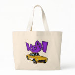 Vintage 1957 Vette Classic Corvette Grafitti KEEN Tote Bags