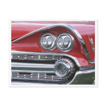 Vintage 1959 Classic Car Grill Photograph