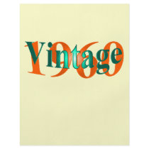 Vintage 1960 flyer design